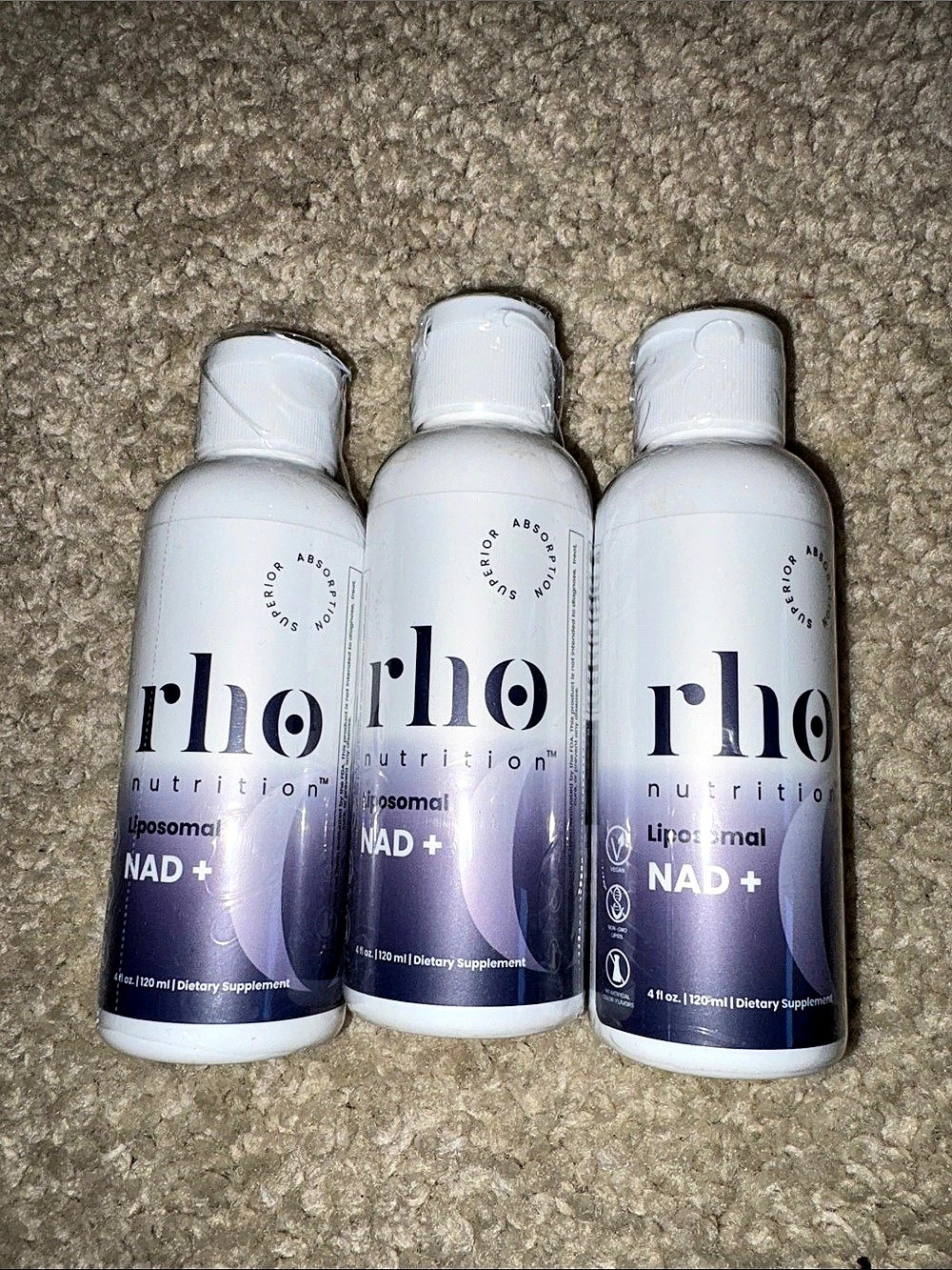rho Liposomal NAD+ + 3-Bottles